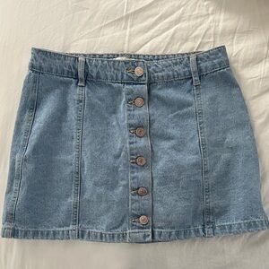 Forever 21 Light Blue Denim Mini Skirt
